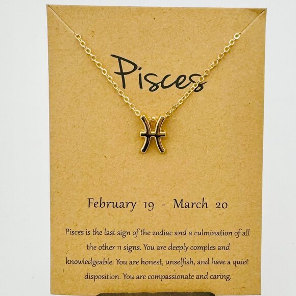 Gold Pisces Necklace - NWT - Picture 1 of 1